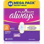 Always Platinum Normal Size 1 санитарни кърпи с крилца 48 бр