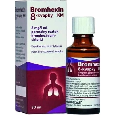 Bromhexin 8-kvapky KM sol.por. 1 x 30 ml