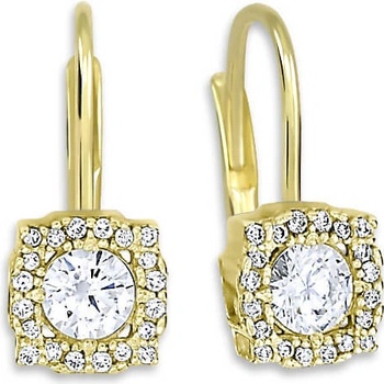 Soliter Štvorcové visiace náušnice zo zlata 239 001 00976