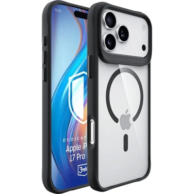 3mk Protection 3mk Satin Armor MagCase за iPhone 17 Pro Max - прозрачно черен (5903108665193)