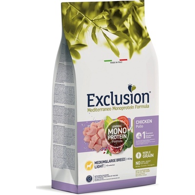 Exclusion Light Chicken Medium/Large Breed 3 kg