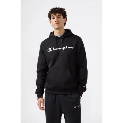 Champion Men’s Fleece Hoodie Script Logo Black 221809 KK001 čierna