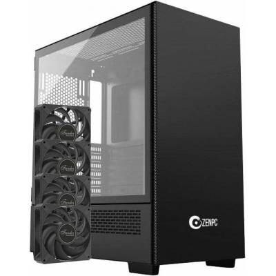Zenpc Z3 Solid Black 4x Fander P12 PWM PST