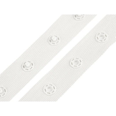 Zapínání na body šíře 18 mm bílá 1 m