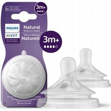 Philips Avent savička Natural Response 4 střední průtok 2 ks transparentní