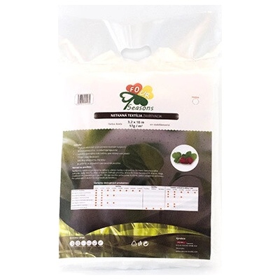 PEMI CORPORATION netkaná textília 17g/m², rozmer 3,2 x 10 m, farba biela