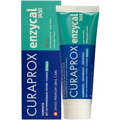 Curaprox enzycal 1450ppm fluoridová jemná a posilňujúca 75 ml