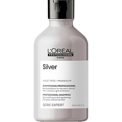 L´Oréal Professionnel Stříbrný šampon pro šedé a bílé vlasy Magnesium Silver Neutralising Shampoo For Grey And White Hair 300 ml