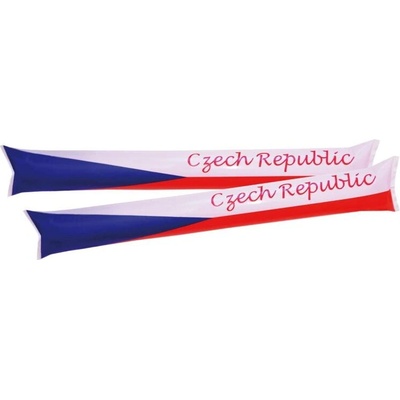 SPORTTEAM Bam Bam ČR 3 bielo-modro-červené nafukovacie fanúšikovské tyče