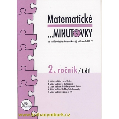 Matematické minutovky pro 2. ročník/ 1. díl - 2. ročník - Josef Molnár, Hana Mikulenková