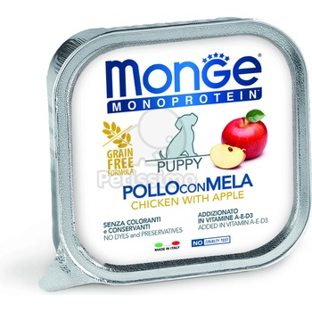 Monge Monoprotein Fruits Pate Puppy chicken & apple 150 g