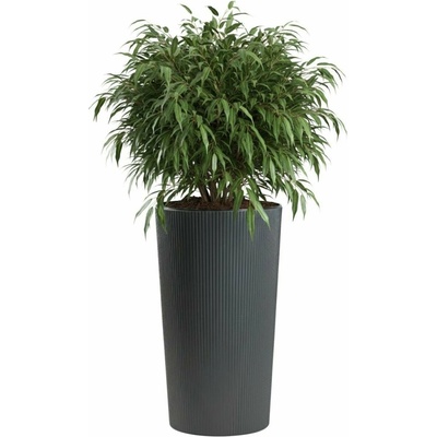 HowHomely PLASTOVÝ KVETINÁČ URBANIKA ECO 75X41 CM ANTRACITOVÁ