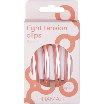 Framar Tight Tension Clips Rose Gold 4 ks