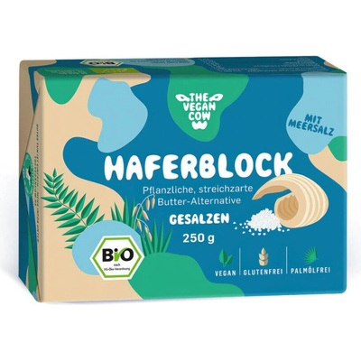 THE VEGAN COW Blok ovesný se solí 250 g BIO