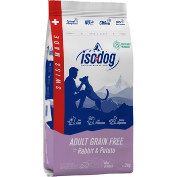 Iso Dog Iso-dog ADULT GRAIN FREE Rabbit & Potato Mini & Small Breeds 1 kg od ...