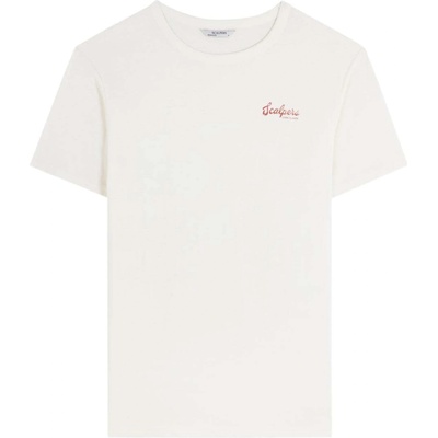 Scalpers Тениска 'Flakes' бяло, размер XS