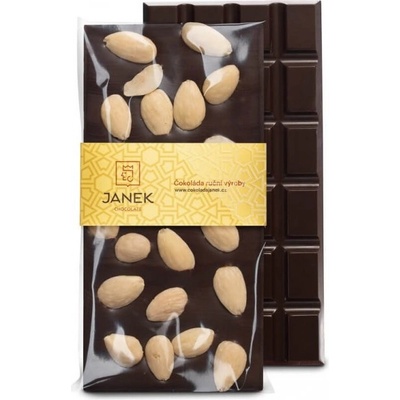 Čokoládovna Janek Hořká s mandlemi 105 g