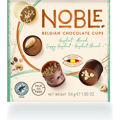 Noble Čokoládové pohárky oříškové 54 g