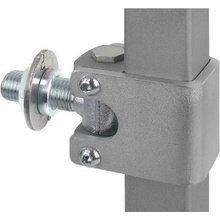 IBFM Regulovateľný navarovací pánt brány FM-428030R s objímkou pre profil 30x30 mm, závit M16 , otočná podložka FM-428030TM ocel