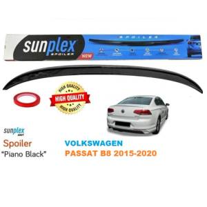 Лип спойлер за багажник Sunplex за VW Passat B8 (15-20) черен цвят