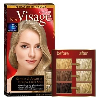 Visage barva na vlasy 08 světlý popelavý Blond