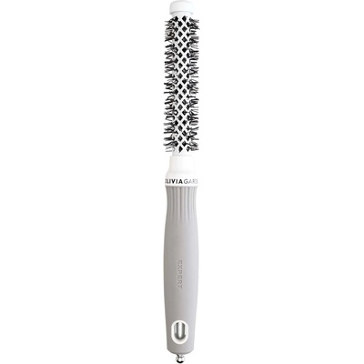Olivia Garden Expert Blowout Shine Round Brush White & Grey 15 mm