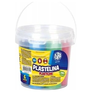 Astra Plasticine bucket 6 colors ASTRA
