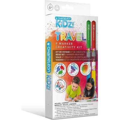 CHAMELEON CK1001 Chameleon Kidz Travel sada stínovacích popisovačů na cesty 4 ks