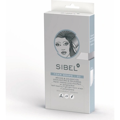 Sibel Highlight Foam Wraps Silver 20 x 9,5 cm 200 ks
