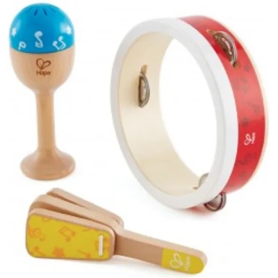 Hape Детски музикален комплект, Hape, Перкусии, 3 части