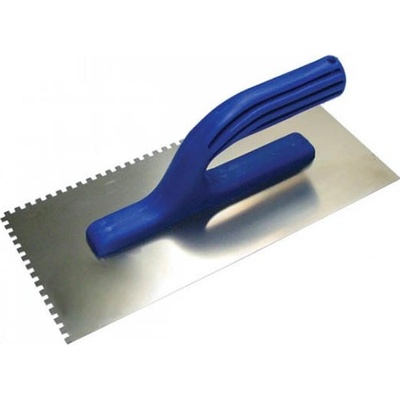Hladidlo antikorové 270x130mm, plastová rukoväť, zuby 4x4mm 700303