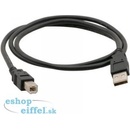 C-TECH CB-USB2AB-3-B USB A-B, 3m, černý