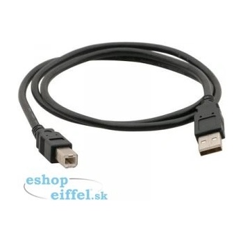 C-TECH CB-USB2AB-3-B USB A-B, 3m, černý