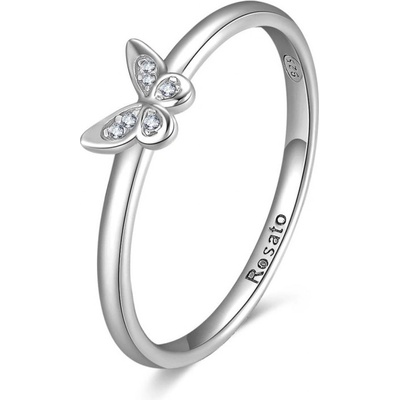 Rosato Stříbrný prsten s čirými zirkony Allegra RZA021