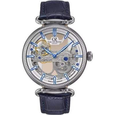 Carl von Zeyten Häusern Мъжки часовник Carl von Zeyten Elzach Automatic CVZ0031WHS (CVZ0031WHS)