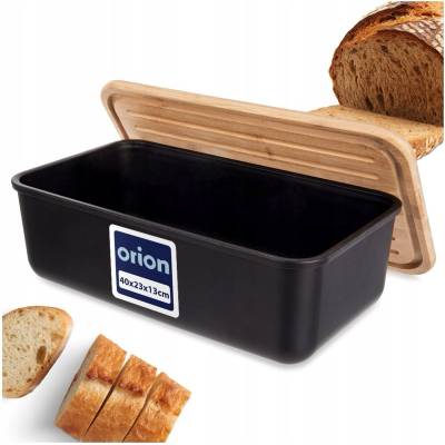Chlebník ORION Black 40x23x13cm