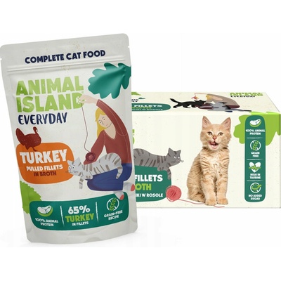 ANIMAL ISLAND Beef in broth 40 x 85 g