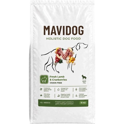 Mavidog Holistic Grain Free Adult Fresh Lamb & Cranberries 15 kg
