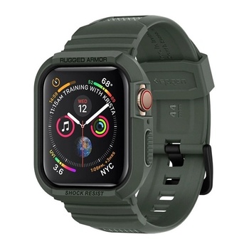 Spigen Apple Watch 4 44 mm TPU SPIGEN Rugged Armor Pro Military Green капак за каишка (062CS26016) (062CS26016)