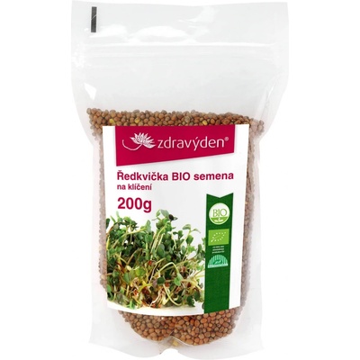 ZdravýDen Bio ředkvička semena na klíčení 200 g