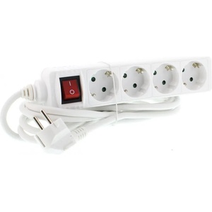 Well 4 Plug 3 m Switch (VE-EXTS-4S3M-SW-WL)