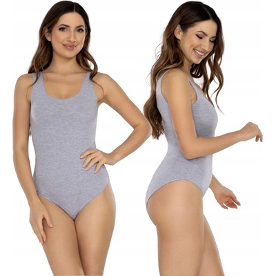 Mitex poľské bavlnené body na ramienka Mila sivý melír