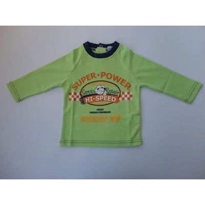 Кимекс Блузка с дълъг ръкав в зелено с надпис, 74, 80