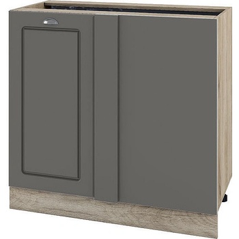 ИРИМ Долен ъглов кухненски шкаф Сити АРФ-Цимент мат-06-42 90 см