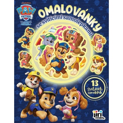 Omalovánky se svítícími samolepkami Tlapková patrola