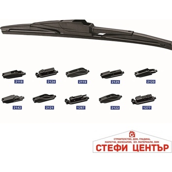 Paolo Чистачка Мотохама Задна с 10 Адаптора 14'' 350мм (65311)