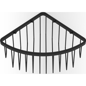 DECOR WALTHER Ъглов рафт за душ Basic дълбок черен мат (0705260)