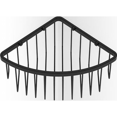 DECOR WALTHER Ъглов рафт за душ Basic дълбок черен мат (0705260)