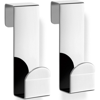 ZACK Закачалки за стъклена душ кабина Mitor от полирана стомана 2 бр (40262)