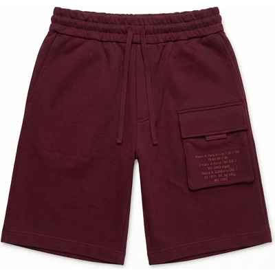 Dolce & Gabbana Exclusive Burgundy kraťasy Vínová